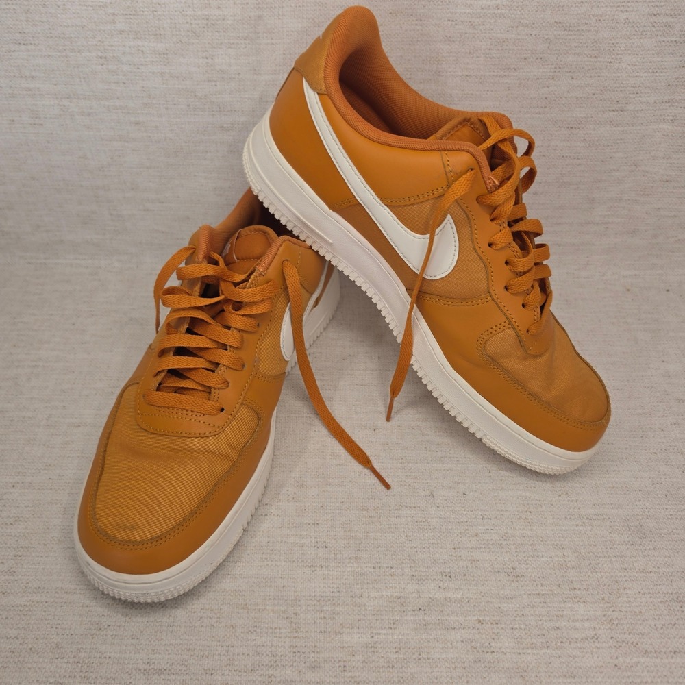 Nike Air Force 1 07 Low Monarch Orange White FB2048-800 Mens Size 11